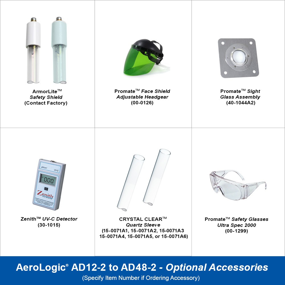 AeroLogic® UV Air Duct Residential and Commercial Disinfection Models - Two Lamp Standard